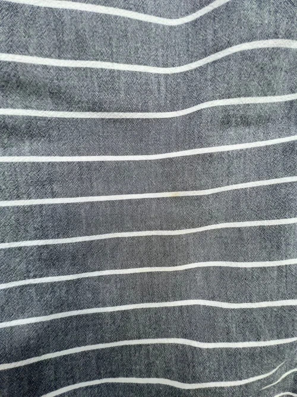 Wake In Cloud 100% Cotton Gray Striped Zip Duvet Cover Bedding Lightweight
